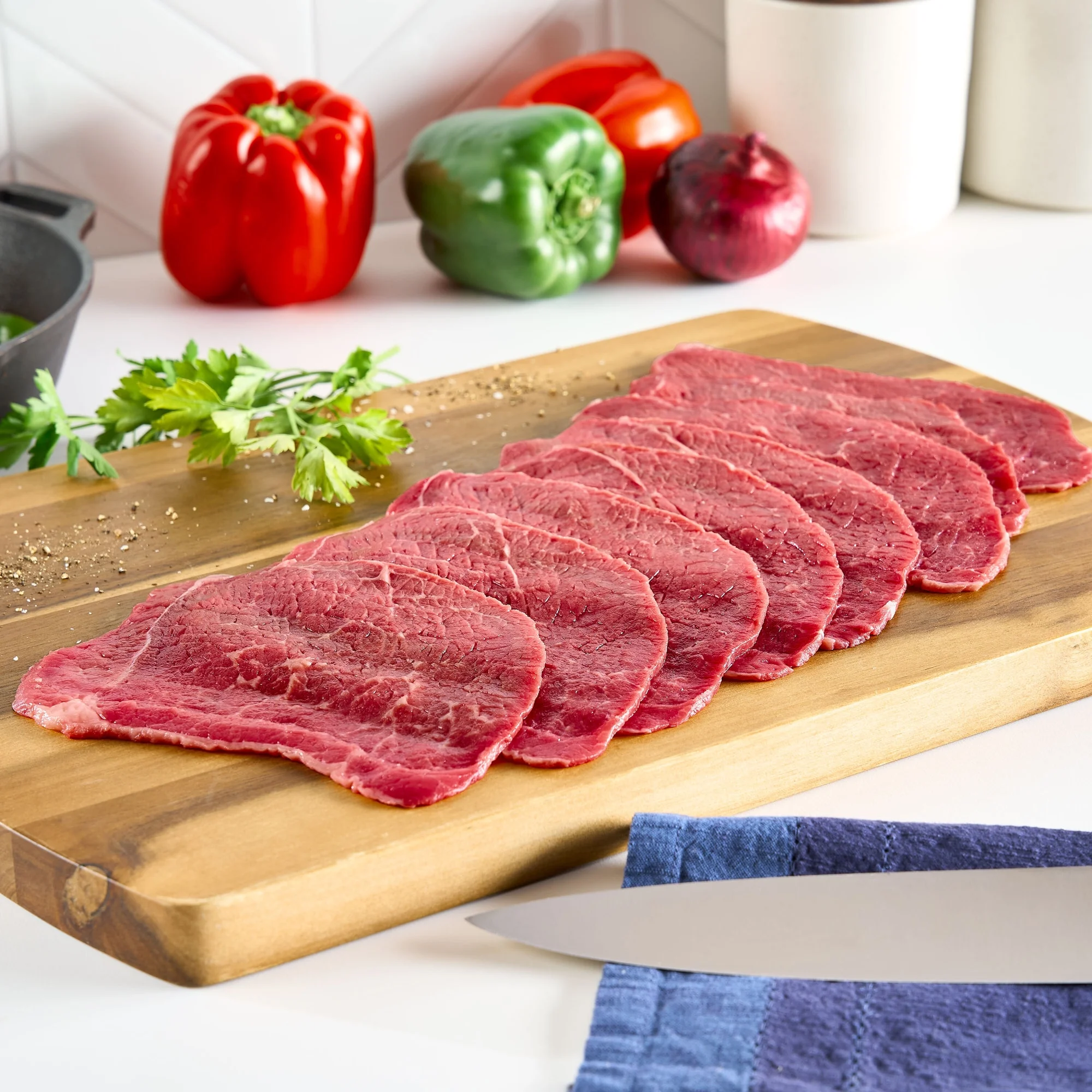 filete de res redondo de fondo en rebanadas finas, 8 por bandeja, fresco, 0.34 2.0 lb filete de res redondo de fondo en rebanadas finas, 8 por bandeja, fresco, 0.34 2.0 lb